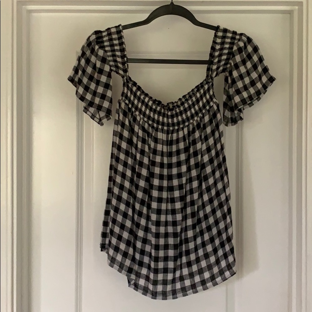 Rails “Isabelle” Gingham Off The Shoulder Top - image 3